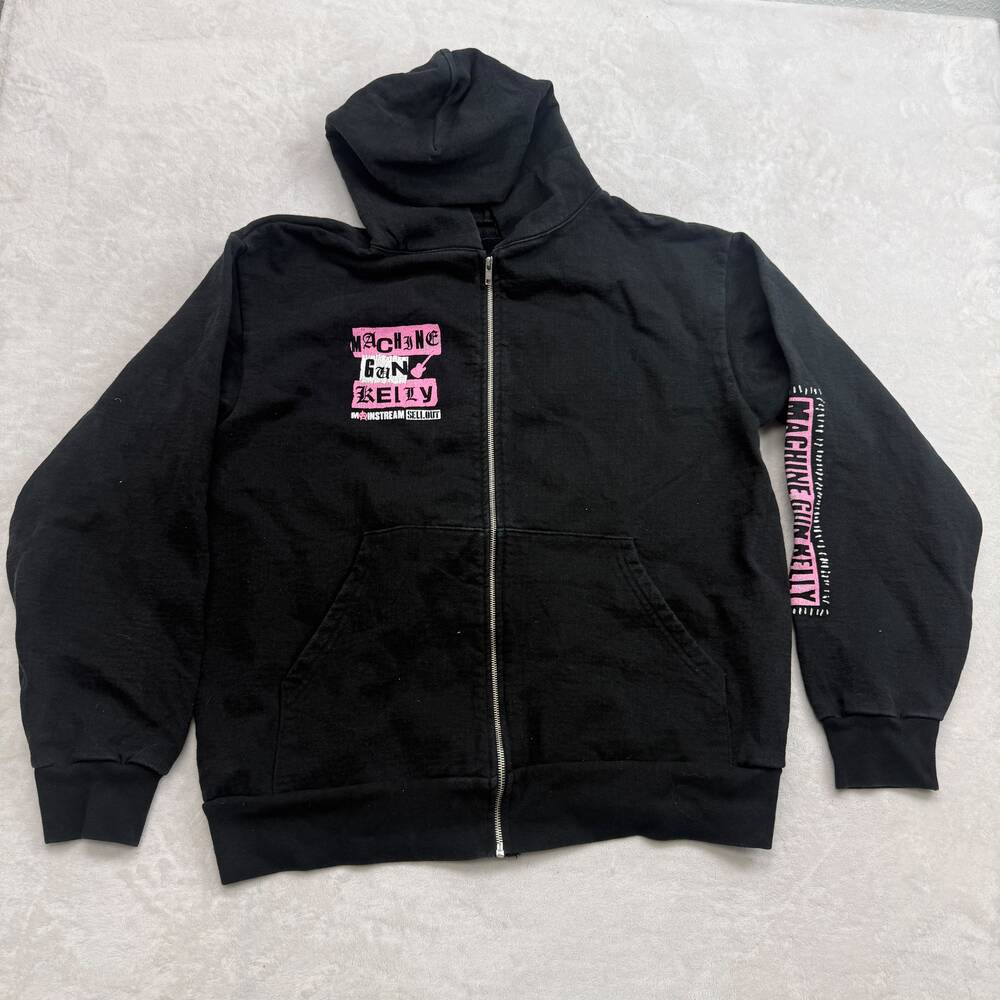 Machine Gun Kelly Mainstream Sellout Tour 2022 Unisex Hoodie Black Size L MGK